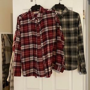 Two women’s flannels!